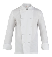 Giacca cuoco Adriano - da uomo - manica lunga - taglia XL - bianco - Giblor's