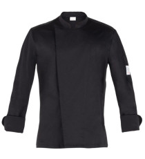 Giacca cuoco Augustin - da uomo - manica lunga - taglia M - nero - Giblor's