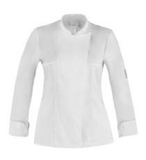 Giacca cuoco Celine - da donna - manica lunga - taglia M - bianco - Giblor's