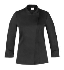 Giacca cuoco Celine - da donna - manica lunga - taglia M - nero - Giblor's