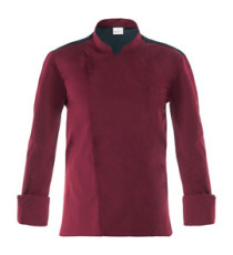 Giacca cuoco Raul - da uomo - manica lunga - taglia M - bordeaux - Giblor's