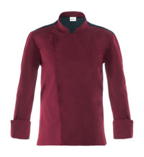 Giacca cuoco Raul - da uomo - manica lunga - taglia M - bordeaux - Giblor's