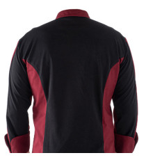 Giacca cuoco Raul - da uomo - manica lunga - taglia M - bordeaux - Giblor's