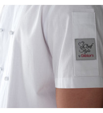 Giacca cuoco Tommaso - da uomo - manica corta - taglia L - bianco - Giblor's