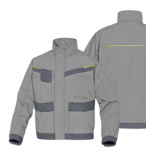 Giacca da lavoro Mach 2 Corporate - tela/poliestere/cotone - taglia XL - grigio chiaro/grigio scuro - Deltaplus