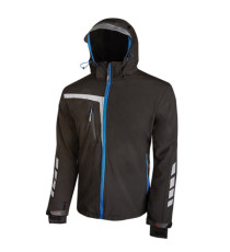 Giacca da lavoro SoftShell Quick - nero/blu - taglia L - U-Power