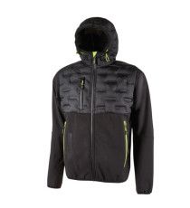 Giacca ibrida Spock- idrorepellente - taglia L - nero/giallo - U-Power
