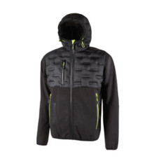 Giacca ibrida Spock- idrorepellente - taglia XXL - nero/giallo - U-Power