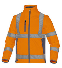 Giacca Softshell Moonlight 2 alta visibilità - poliestere -  taglia L - arancio fluo - Deltaplus Giacca Softshell Moonlight 2 alta visibilità - poliestere -  taglia L - arancio fluo - Deltaplus