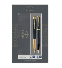 Gift Set Sfera M + Stilografica M Urban muted nero GT - Parker Gift Set Sfera M + Stilografica M Urban muted nero GT - Parker