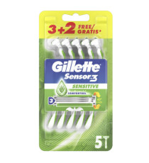 Gillette Sensor 3 Sensitive - confezione usa&getta 3 + 2 pezzi