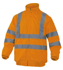 Giubbotto alta visibilità Reno HV - poliestere/poliuretano - taglia XL - arancio fluo - Deltaplus