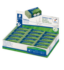 Gomma Eco 526 - 43 x 19 x 13 mm - per matita - verde - Staedtler - conf. 30 pezzi Gomma Eco 526 - 43 x 19 x 13 mm - per matita - verde - Staedtler - conf. 30 pezzi