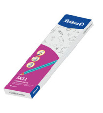 Gomma matita SR-12 - caucciù/legno laccato - Pelikan - conf. 6 pezzi