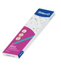 Gomma matita SR-12 - caucciù/legno laccato - Pelikan - conf. 6 pezzi