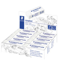 Gomma Rasoplast - 63 x 13 x 23 mm - bianco per matita - Staedtler - box 20 pezzi Gomma Rasoplast - 63 x 13 x 23 mm - bianco per matita - Staedtler - box 20 pezzi