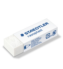 Gomma Rasoplast - 63 x 13 x 23 mm - bianco per matita - Staedtler - box 20 pezzi Gomma Rasoplast - 63 x 13 x 23 mm - bianco per matita - Staedtler - box 20 pezzi