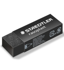 Gomma Rasoplast - 63 x 13 x 23 mm - nero per matita - Staedtler - box 20 pezzi Gomma Rasoplast - 63 x 13 x 23 mm - nero per matita - Staedtler - box 20 pezzi