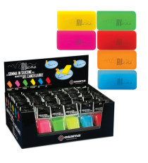 Gomma Riscrivi per gel cancellabile - colori assortiti - 6x3cm - Osama Gomma Riscrivi per gel cancellabile - colori assortiti - 6x3cm - Osama