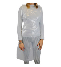 Grembiule Apron 30 - taglia unica - LDPE - bianco - Worker - conf. 100 pezzi Grembiule Apron 30 - taglia unica - LDPE - bianco - Worker - conf. 100 pezzi