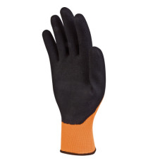 Guanti Apollon VV733 - poliestere - palmo schiuma di lattice - taglia 08 - arancio fluo/nero - Deltaplus