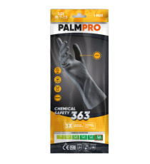 Guanti chemical Safety Palmpro 363 - taglia XL - nitrile - nero - Icoguanti