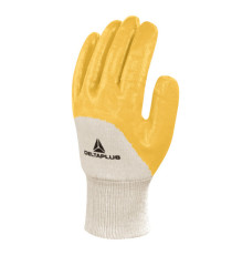 Guanti da lavoro pesante NI015 - nitrile leggero - taglia 09 - giallo - Deltaplus