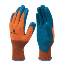 Guanti da lavoro VE733 - taglia 09 - arancio/blu - Deltaplus Guanti da lavoro VE733 - taglia 09 - arancio/blu - Deltaplus