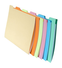 Cartelline con tacca per cartelle sospese - cassetto - 240 gr - 24x32 cm - Exacompta - conf. 6 pezzi Cartelline con tacca per cartelle sospese - cassetto - 240 gr - 24x32 cm - Exacompta - conf. 6 pezzi