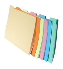 Cartelline con tacca per cartelle sospese - cassetto - 240 gr - 24x32 cm - Exacompta - conf. 6 pezzi Cartelline con tacca per cartelle sospese - cassetto - 240 gr - 24x32 cm - Exacompta - conf. 6 pezzi