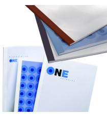 Cartelline termiche Business Line - 3 mm - leather blu - GBC - scatola 100 pezzi Cartelline termiche Business Line - 3 mm - leather blu - GBC - scatola 100 pezzi