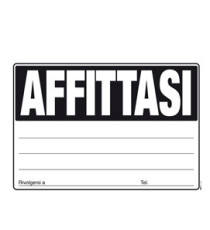 Cartello Affittasi - 24 x 33cm - colori assortiti - Edipro Cartello Affittasi - 24 x 33cm - colori assortiti - Edipro