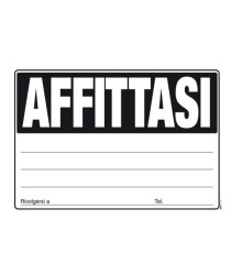 Cartello Affittasi - 24 x 33cm - colori assortiti - Edipro Cartello Affittasi - 24 x 33cm - colori assortiti - Edipro