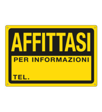 Cartello segnalatore - 30x20 cm - AFFITTASI - PPL - Cartelli Segnalatori Cartello segnalatore - 30x20 cm - AFFITTASI - PPL - Cartelli Segnalatori