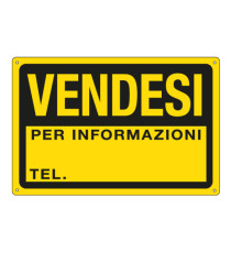 Cartello segnalatore - 30x20 cm - VENDESI - PPL - Cartelli Segnalatori Cartello segnalatore - 30x20 cm - VENDESI - PPL - Cartelli Segnalatori