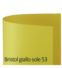 Cartoncino Bristol Color - 50 x 70 cm - 200 gr - giallo sole 53 - Favini - conf. 25 pezzi Cartoncino Bristol Color - 50 x 70 cm - 200 gr - giallo sole 53 - Favini - conf. 25 pezzi