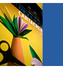 Cartoncino CartaCrea - 35x50cm - 220gr - blu 114 - Fabriano - blister 10 fogli Cartoncino CartaCrea - 35x50cm - 220gr - blu 114 - Fabriano - blister 10 fogli
