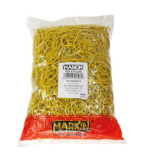 Elastici - diametro 2 cm - 1 kg - gomma - giallo - Markin