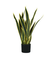 Pianta ornamentale Sansevieria - artificiale - 21 foglie - 75 cm - PE - King Collection Pianta ornamentale Sansevieria - artificiale - 21 foglie - 75 cm - PE - King Collection