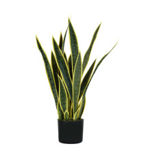 Pianta ornamentale Sansevieria - artificiale - 21 foglie - 75 cm - PE - King Collection Pianta ornamentale Sansevieria - artificiale - 21 foglie - 75 cm - PE - King Collection