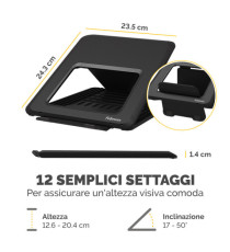 Supporto laptop Breyta - nero - Fellowes