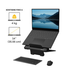 Supporto laptop Breyta - nero - Fellowes