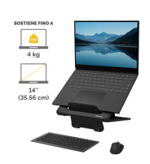 Supporto laptop Breyta - nero - Fellowes