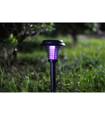 Lampada solare da giardino antizanzare con luce viola GS016 led 1,2W misura 36.5x8.1cm IP44 lampione, segnapassi energia solare