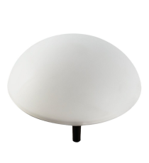 5pz Lampada solare da giardino sfera DS023 led 1,2W misura 15x6cm IP44 segnapassi ad energia solare con pannello incorporato