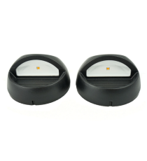 2pz lampada applique solare da giardino per pareti e recinzioni WS101 led 8x4.5cm IP44 segnapassi con pannello incorporato