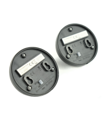 2pz lampada applique solare da giardino per pareti e recinzioni WS101 led 8x4.5cm IP44 segnapassi con pannello incorporato