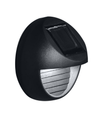 2pz lampada applique solare da giardino per pareti e recinzioni WS101 led 8x4.5cm IP44 segnapassi con pannello incorporato