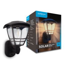 Lampada applique solare da parete WS130 led 3 lumen 2700K luce calda 130x160x210mm IP44 lampione con pannello incorporato