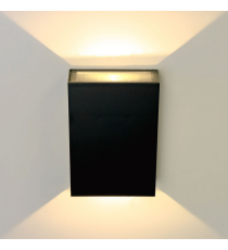 Applique in metallo nera LWL0003 4w 450 lumen 4000k luce naturale misura 123x83x30mm lampada da parete IP65 da esterno